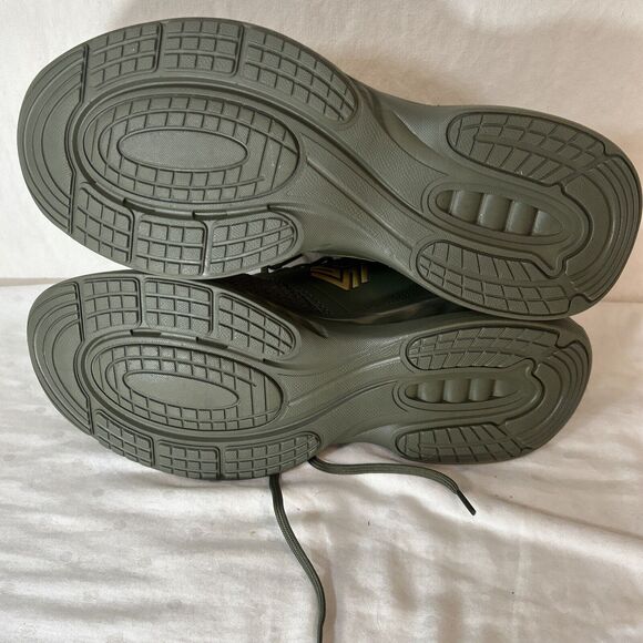 Womens Slip On Walking Shoes Gym Sneakers 10.5 Army Green - Picture 10 of 12